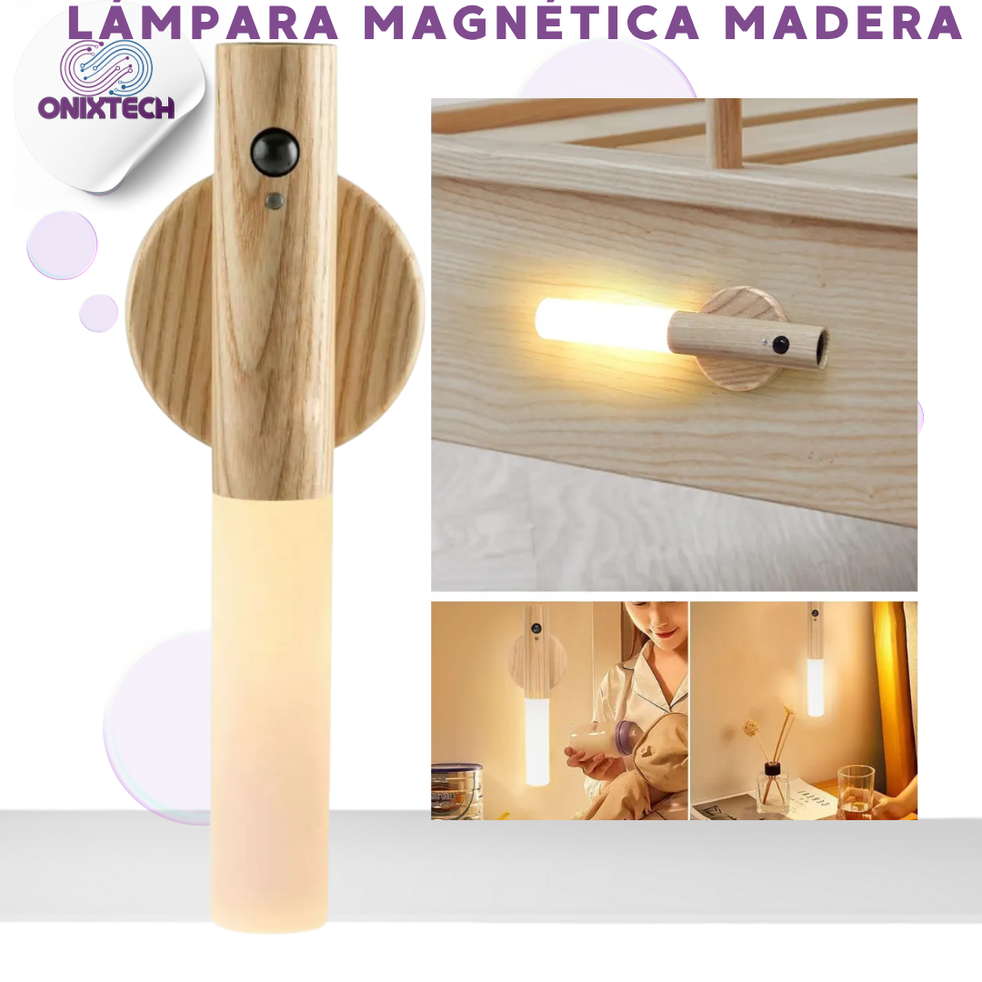 LÁMPARA MAGNÉTICA MADERA